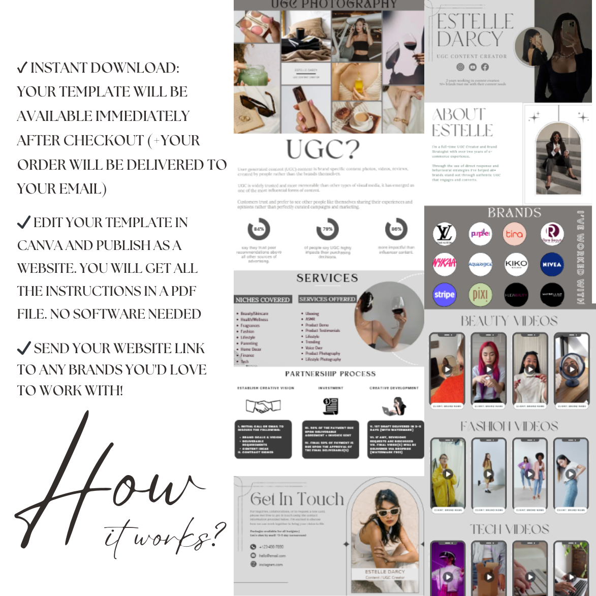 UGC Portfolio Website Template βDark Aesthetic - Image 5